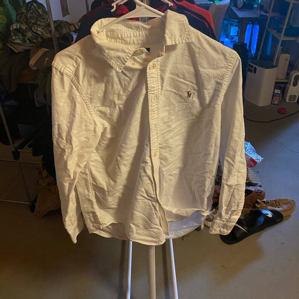 Polo Ralph Lauren Size Large Kids Button Up White
